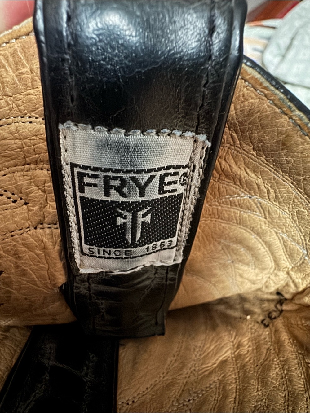 Frye Gray Western Cowboy Boots - Picture 4 of 4